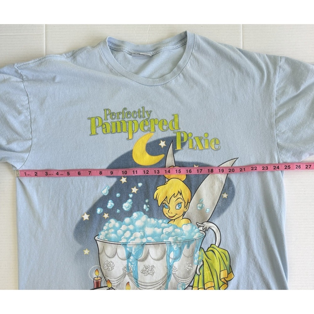 Vintage 90s Disneyland Resort Perfectly Pampered Pixie Womens Graphic Nightshirt - Picture 4 of 7